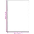 vidaXL Koberec do stanu Svetlosivá 350 x 250 cm Polyetylén