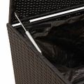 vidaXL Záhradný úložný box čierny 283 l polyratan
