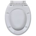 vidaXL WC sedadlá s pomalým sklápaním 2 ks plastové biele