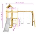 vidaXL Hracia veža 285x120x226,5 cm impregnovaná borovica