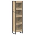vidaXL Knižnica 40 x 30 x 155 cm Kompozitné drevo Sonoma