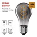 LED žiarovka DECO SMOKED A60 / E27 / 4,5 W (19 W) / 180 lm / flame