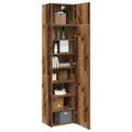 vidaXL Servírovacia skriňa 2 ks Staré drevo 50 x 41 x 225 cm