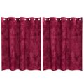 vidaXL Sametové závesy 2 ks Víno červené 140 x 140 cm Zamat