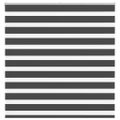 vidaXL Zebra roleta čierna 140x150 cm šírka látky 135,9cm polyester