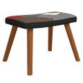 vidaXL Relaxačné kreslo s podnožkou patchwork látkové