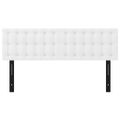 vidaXL Čelá postele 2 ks biele 72x5x78/88 cm umelá koža
