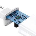 Sieťová nabíjačka BWOO CDA182 QC 38W 1x USB-A + 1x USB-C biela