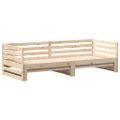 vidaXL Denná posteľ s výsuvným lôžkom bez matraca 80x200 cm