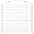 vidaXL Oblúkový gabionový kôš 200x50x180/200 cm pozinkované železo