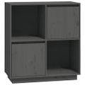 vidaXL Komoda sivá 74x35x80 cm borovicový masív