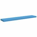 vidaXL Plávajúce nástenné police 4 ks modré 120x23,5x3,8 cm MDF