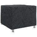 vidaXL Obal na nábytok Čierna 125 x 125 x 74 cm 420D Oxford tkanina