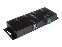 Metal Industrial USB-A Hub - Wall or Desk Mountable USB Data Hub - TAA Compliant USB Expander Hub (ST4300USBM) - Rozbočovač - 4 x SuperSpeed USB 3.0 - desktop - DC power - pre P/N: ITB20D3250, MSDREADU2OTG, SVA12M5NA, USB312SAT3CB, USB315CB2M, USBLTM1MBK, USBLTM1MWH
