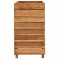 vidaXL Vyvýšený záhon 100x40x72 cm, recyklované tíkové drevo a oceľ