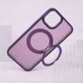 Otočné puzdro Mag Ring pre iPhone 12 / 12 Pro 6,1" fialová