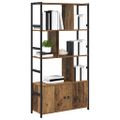 vidaXL Regál na knihy 80 x 30 x 155,5 cm Kompozitné drevo Staré drevo