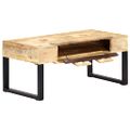 vidaXL Konferenčný stolík kazetový štýl 100x52x45 cm mangovníkový masív