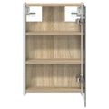 vidaXL Kúpeľňová zrkadlová skrinka Sonoma dub 33 x 11,5 x 50 cm