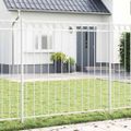 vidaXL Prvok plotu ASSEN 170 x 170 cm Oceľ Biela
