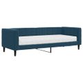 vidaXL Denná posteľ s matracom modrá 80x200 cm zamat