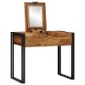 vidaXL Toaletné stolíky do spálne Hnedá 90 x 50 x 75 cm Akáciový masív