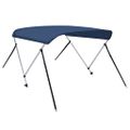 vidaXL Strieška Bimini s 2 oblúkmi námornícka modrá 150x120x110 cm