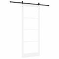vidaXL Posuvné dvere ORKDAL Biela a čierna 93 x 232 cm