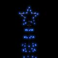 vidaXL LED vianočný stromček s hrotmi 570 LED modré 300 cm