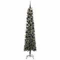 vidaXL Umelý vianočný stromček Zelená 240 cm PVC, plast a oceľ