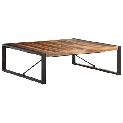 vidaXL Konferenčný stolík 120x120x40 cm, drevený masív
