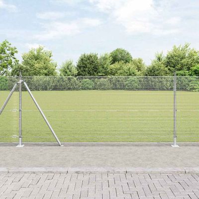 vidaXL Vonkajší zváraný drôtový plot s betónovým základom 10 x 0,8 m