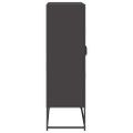vidaXL Highboard Black 68x39x123 cm Oceľ