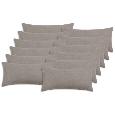 vidaXL Poťah na podložku 12 pcs HEERLEN Svetlosivá 40 x 80 cm Bouclé