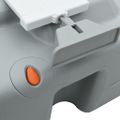 vidaXL Kempingové WC Šedý a biely 41,5 x 36,5 x 37,5 cm Polyetylén