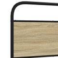 vidaXL Posteľný rám bez matraca 75x190 cm dub sonoma kompozitné drevo