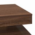 VidaXL Konferenčný stolík otočný o 360 stupňov hnedý dub 70x70x34,5 cm