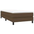 vidaXL Posteľný rám s boxspringom tmavohnedá 100x200 cm látka