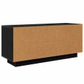 vidaXL TV skrinka 102 x 35 x 45 cm Čierny dub Kompozitné drevo