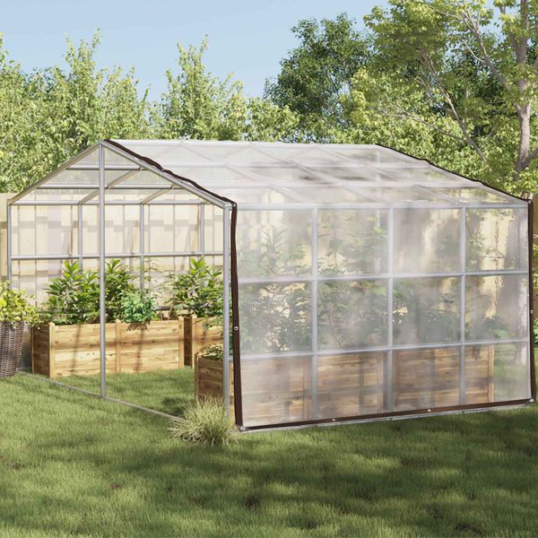 vidaXL Pokrytie rastlín Priehľadná 5 x 12 m PE
