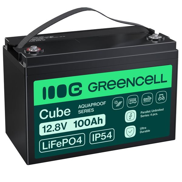 LFPGC12V100AH Green Cell CUBE LiFePO4 100Ah 12,8V 1280Wh lítium-železo-fosfátová batéria pre fotovol