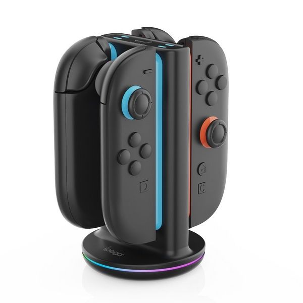iPega SW2051 Nabíjacia Stanica s RGB pre JoyCon Ovládače Nintendo Switch 2 Black