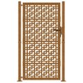 vidaXL Záhradná brána 100x200 cm odolná oceľ s krížovým dizajnom