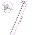 vidaXL Stanové kolíky 24 ks 30 cm 8 mm pozinkovaná oceľ