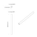 vidaXL PVC rúrka 12 ks Biela 12,2 x 1,8 x 500 mm PP a PE