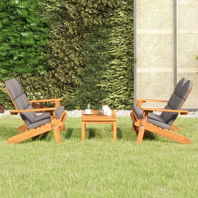 vidaXL 3-dielna záhradná sedacia súprava Adirondack akáciový masív