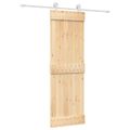 vidaXL Posuvné dvere Prírodná a biela 70 x 210 cm