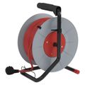 Predlužovací kábel EMOS P19430 na bubne 30 m / 4 zásuvky / červený / PVC / 230 V / 1 mm2