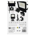 LED reflektor VISIO s pohybovým čidlom, 30 W, neutrálna biela, čierný