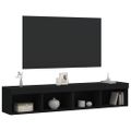 vidaXL TV skrinky s LED svetlami 2 ks čierne 80x30x30 cm